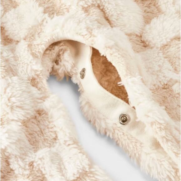 Cat & Jack Baby Shearling Romper - Cream - Size 3-6 Months - Picture 4 of 4